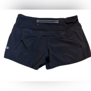 Lululemon Black Speed Shorts Size 6
